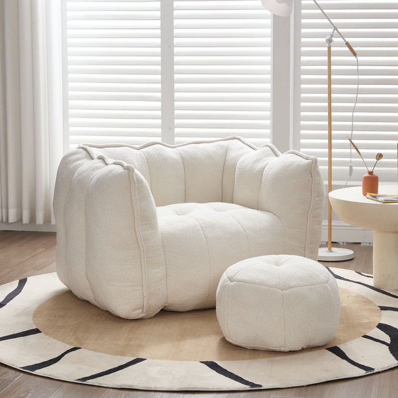Soft Bean Bag Chair With High Resilient Foam by HouseOfZazla