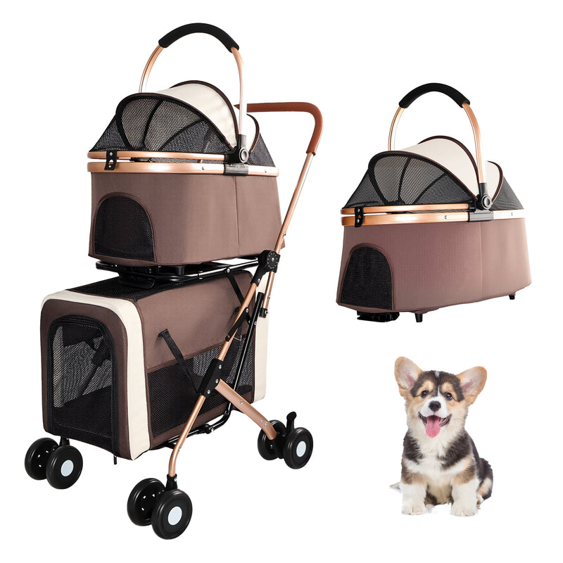 Double Pet Stroller for Dogs and Cats by HouseOfZazla