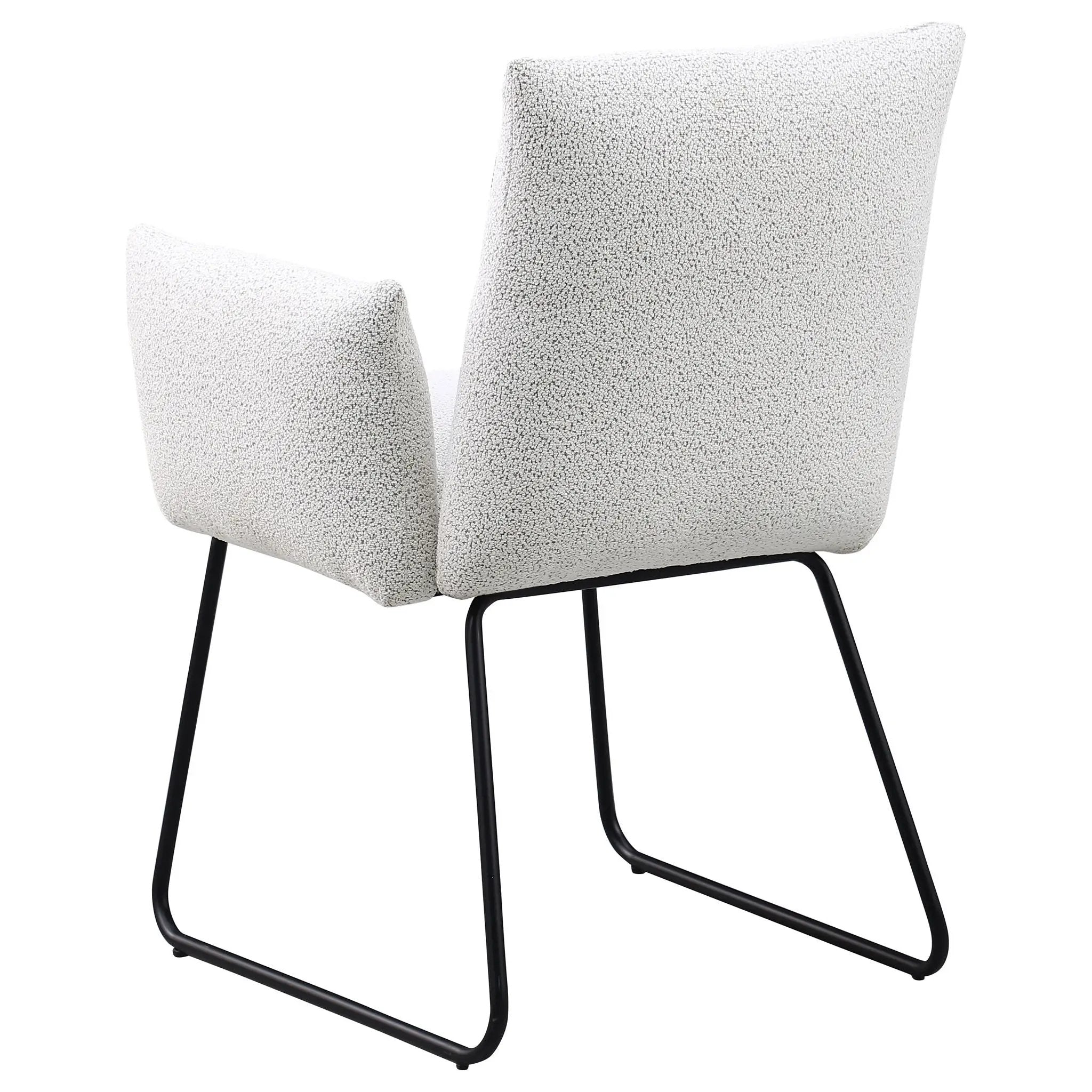 Ackland Upholstered Dining Arm Chair Light Grey (Set of 2) by Unique Piece Furniture