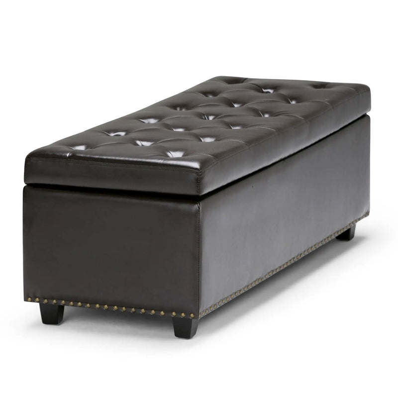 Hamilton - Storage Ottoman - Coffee Brown by Unique Piece Furniture