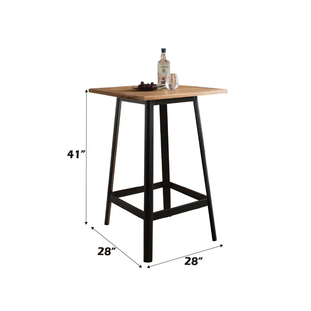 Jacotte - Bar Table - Natural & Black by Unique Piece Furniture