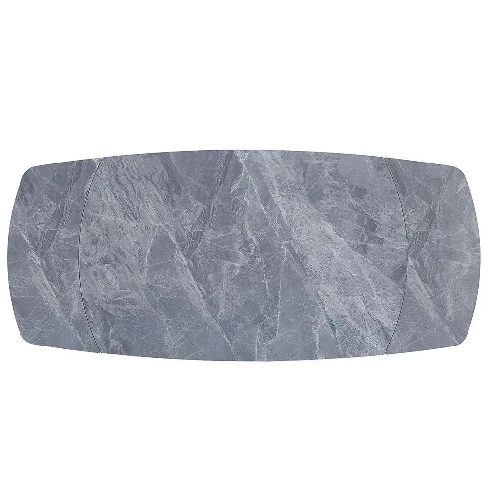 Hester - Ceramic Top Dining Table - Gray & Black by Unique Piece Furniture
