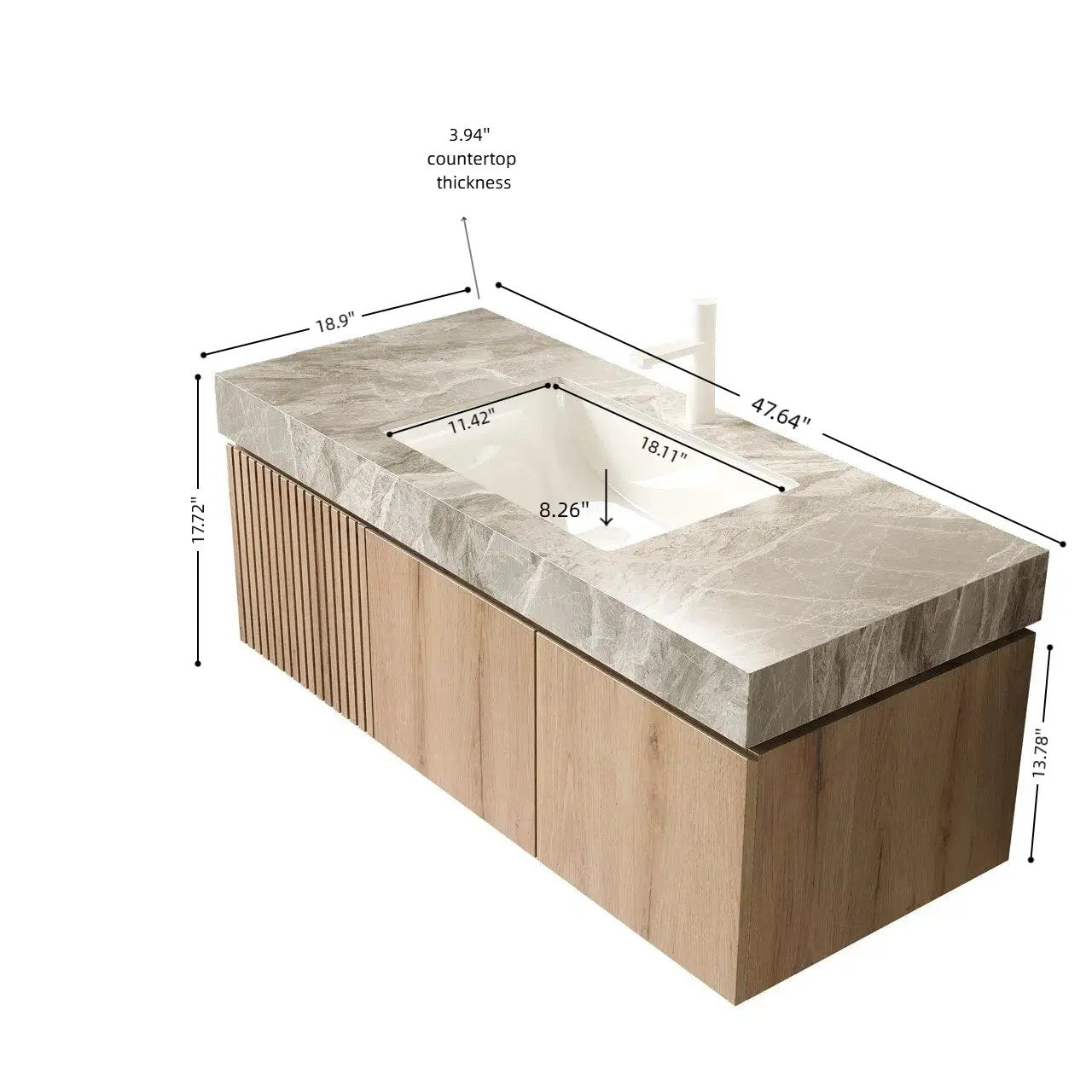 MURI 48" Bathroom Vanity & Sink by HouseOfZazla