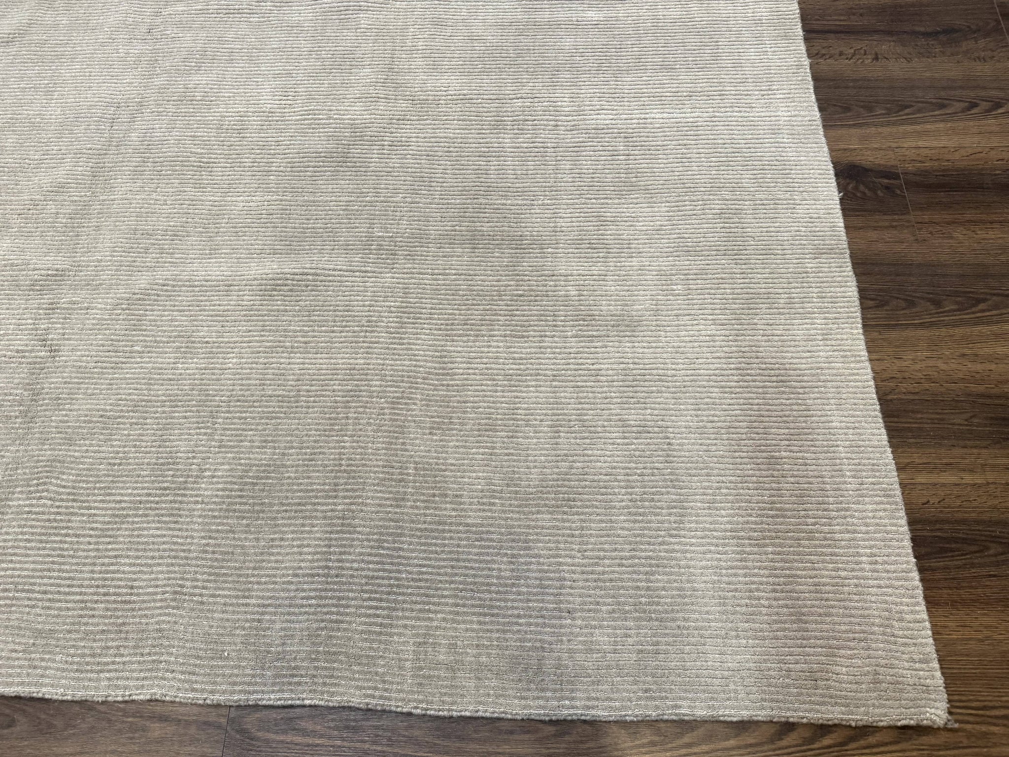 Tibetan Rug 8x10 Taupe Handmade Wool Modern Contemporary Carpet by Jewel Rugs