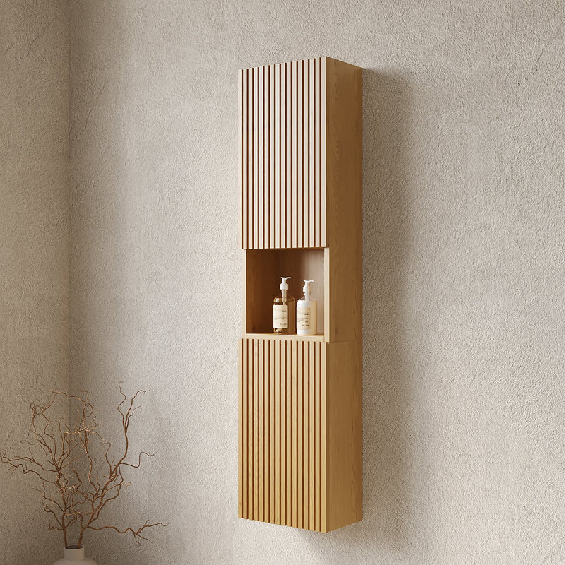 Mitch 59" Tall Bathroom Wall Mounted Cabinet by HouseOfZazla