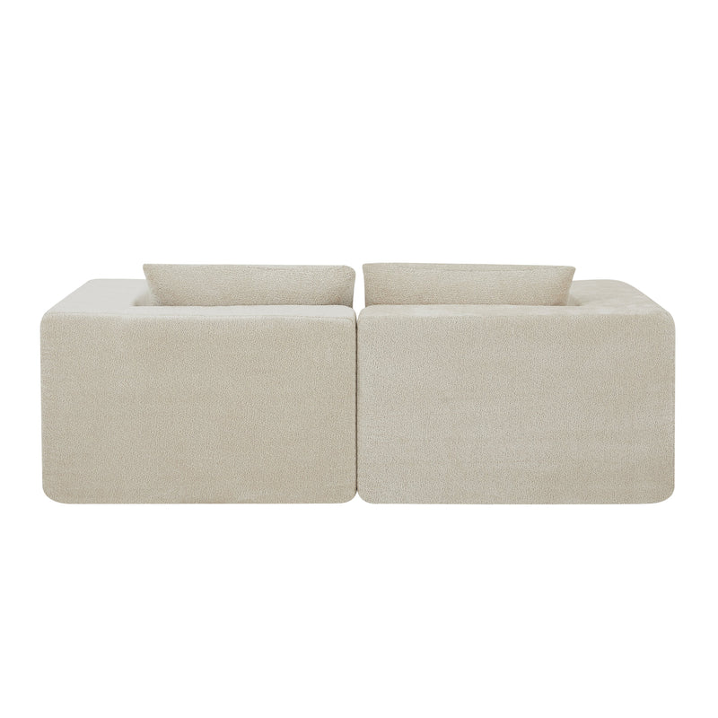 107" Compressed Sectional Sofa (Khaki), photo 9 of 10