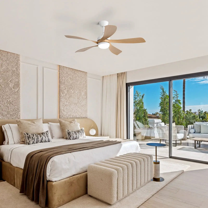 Ceiling Fan with DC Motor and Integrated Light by HouseOfZazla