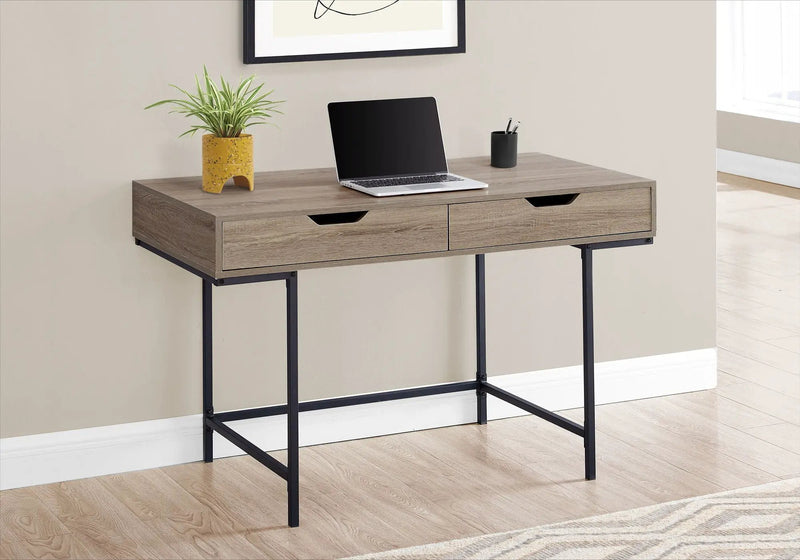 Computer Desk For Home Office, Laptop, Storage Drawers, Contemporary & Modern by HouseOfZazla