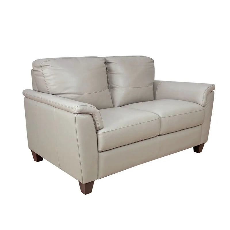 Pacific Palisades - Loveseat - Beige Leather by Unique Piece Furniture
