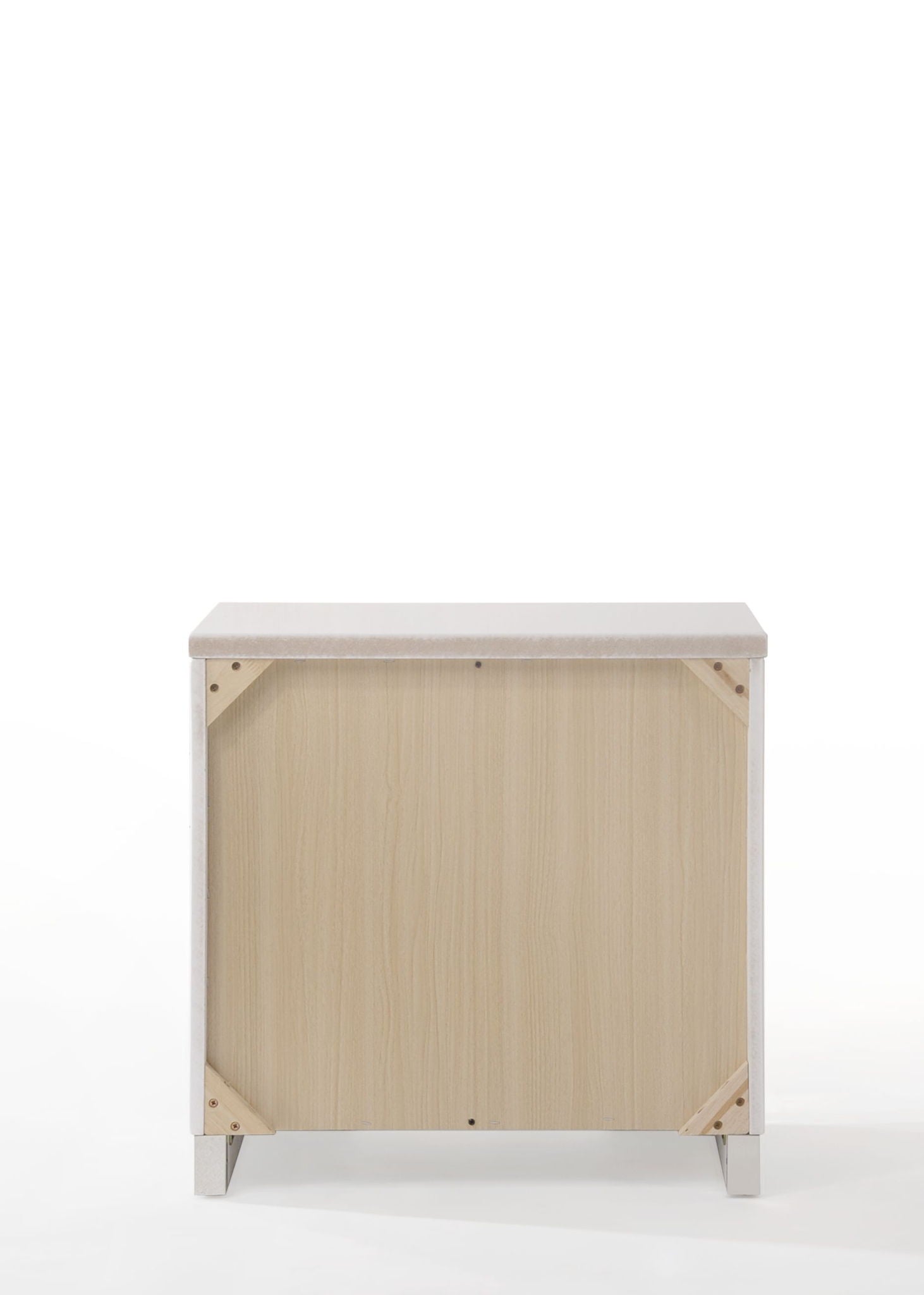 Naima II - High Gloss Nightstand - White by HouseOfZazla