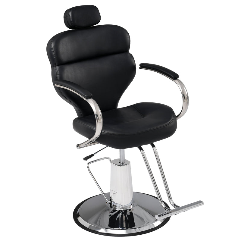 Premium Reclining barber Chair Salon Chair for Hair Stylist with Heavy Duty Hydraulic Pump, 360° Rotation, Tattoo Chair  Shampoo Beauty Salon Equipment,  Max Load Weight 330 Lbs