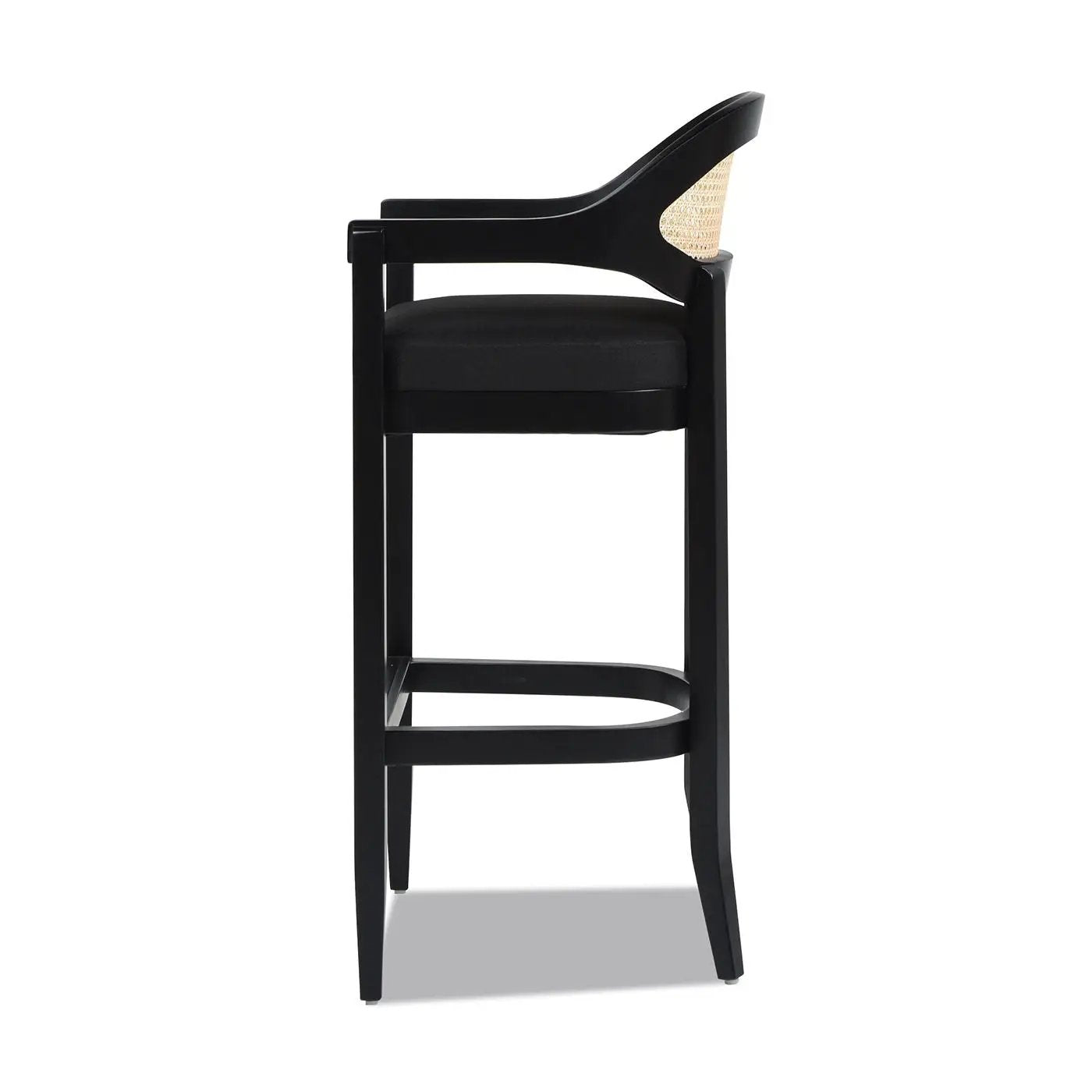 Americana - Mid-Century Modern Cane Back Counter Stool by HouseOfZazla