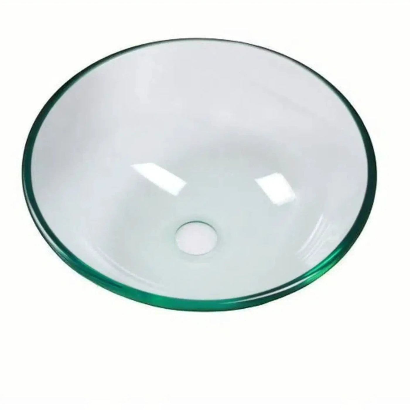 Artistic Tempered Glass Vessel Sink With Pop Up Drain by HouseOfZazla