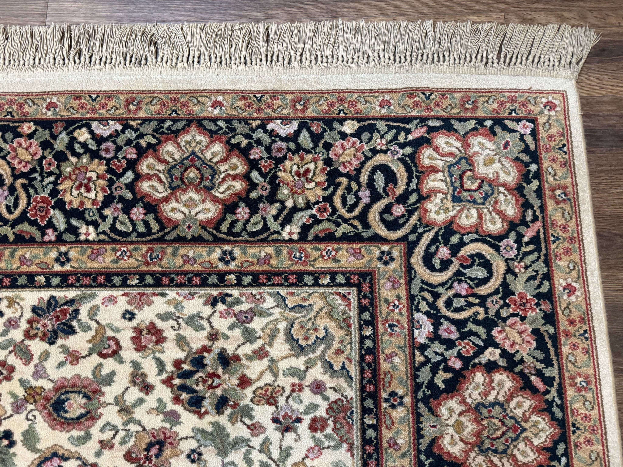 Karastan Rug 8.8 x 10.6 Ivory Indo Kirman #700/706, Wool Original Series by Jewel Rugs