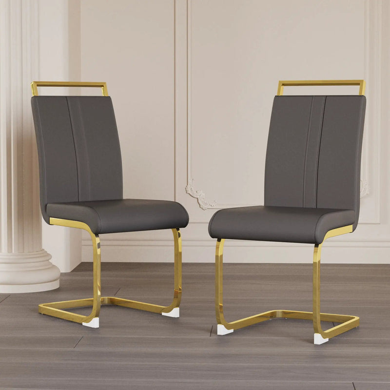 Side Dining Room Chair, Padded Seat High Back by Unique Piece Furniture