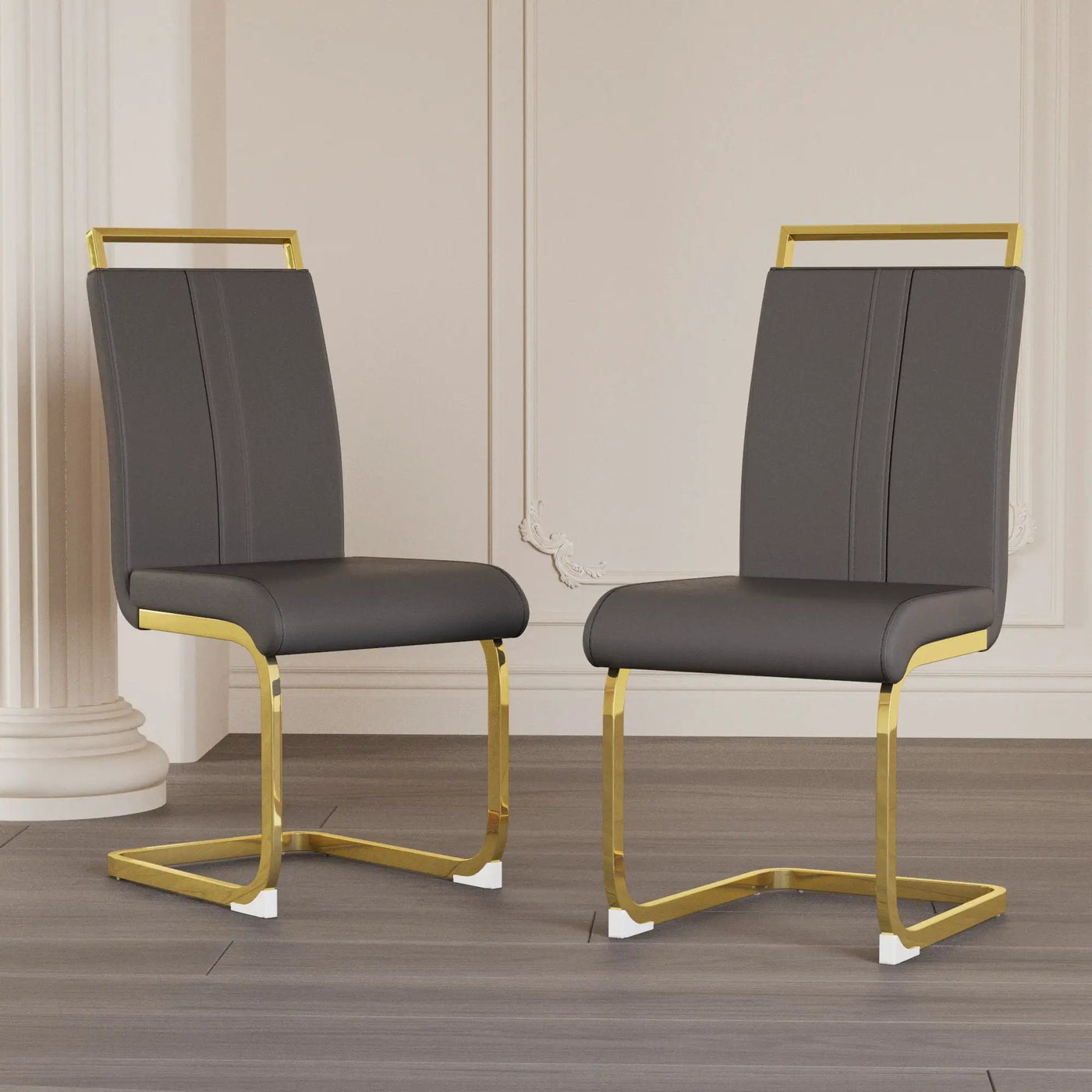 Side Dining Room Chair, Padded Seat High Back by HouseOfZazla