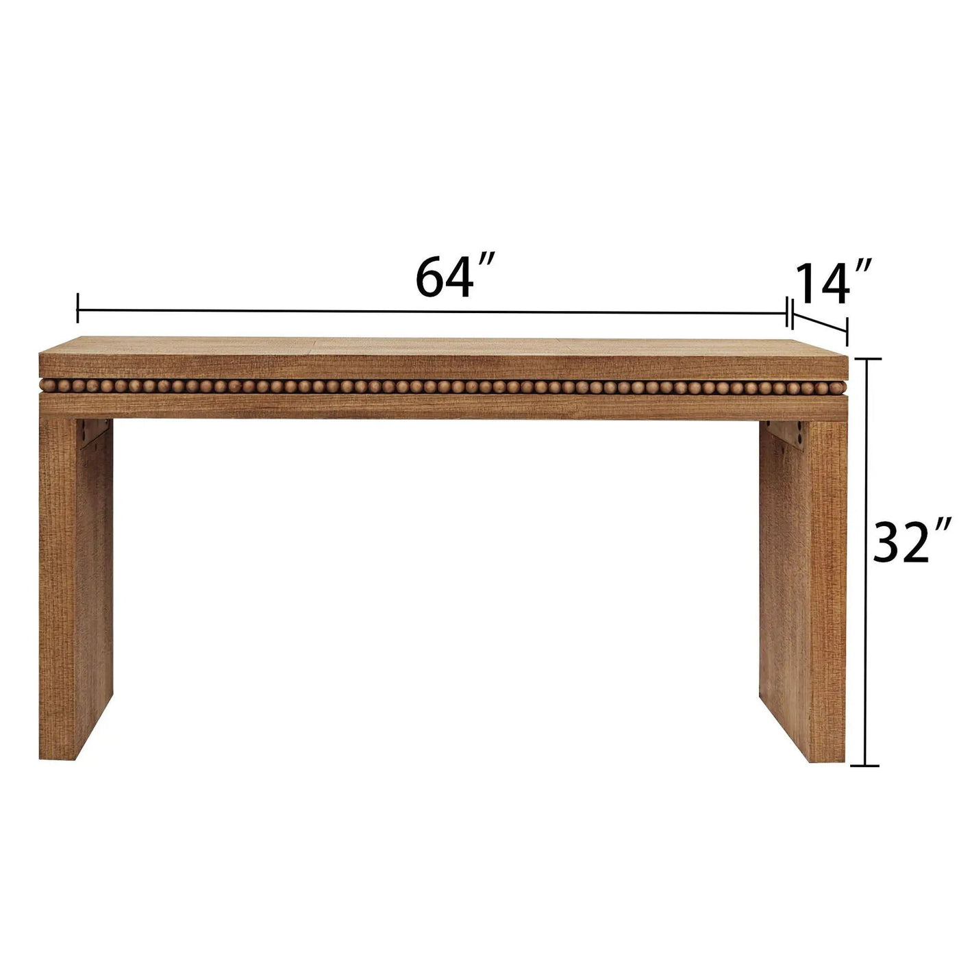 Modern Rustic Wood Table, Rectangular Living Room Center Table With Floating Top Design by Unique Piece Furniture