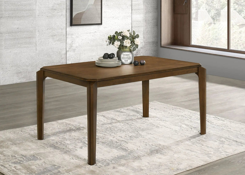 Almonte 59-inch Rectangular Wood Dining Table Dark Brown by Unique Piece Furniture