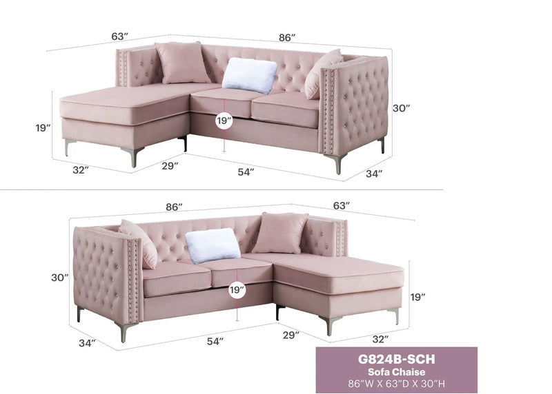 Paige - Sofa Chaise by HouseOfZazla