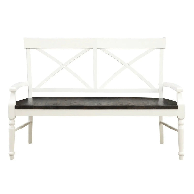 Mountina - Bench - Brown / White by Unique Piece Furniture