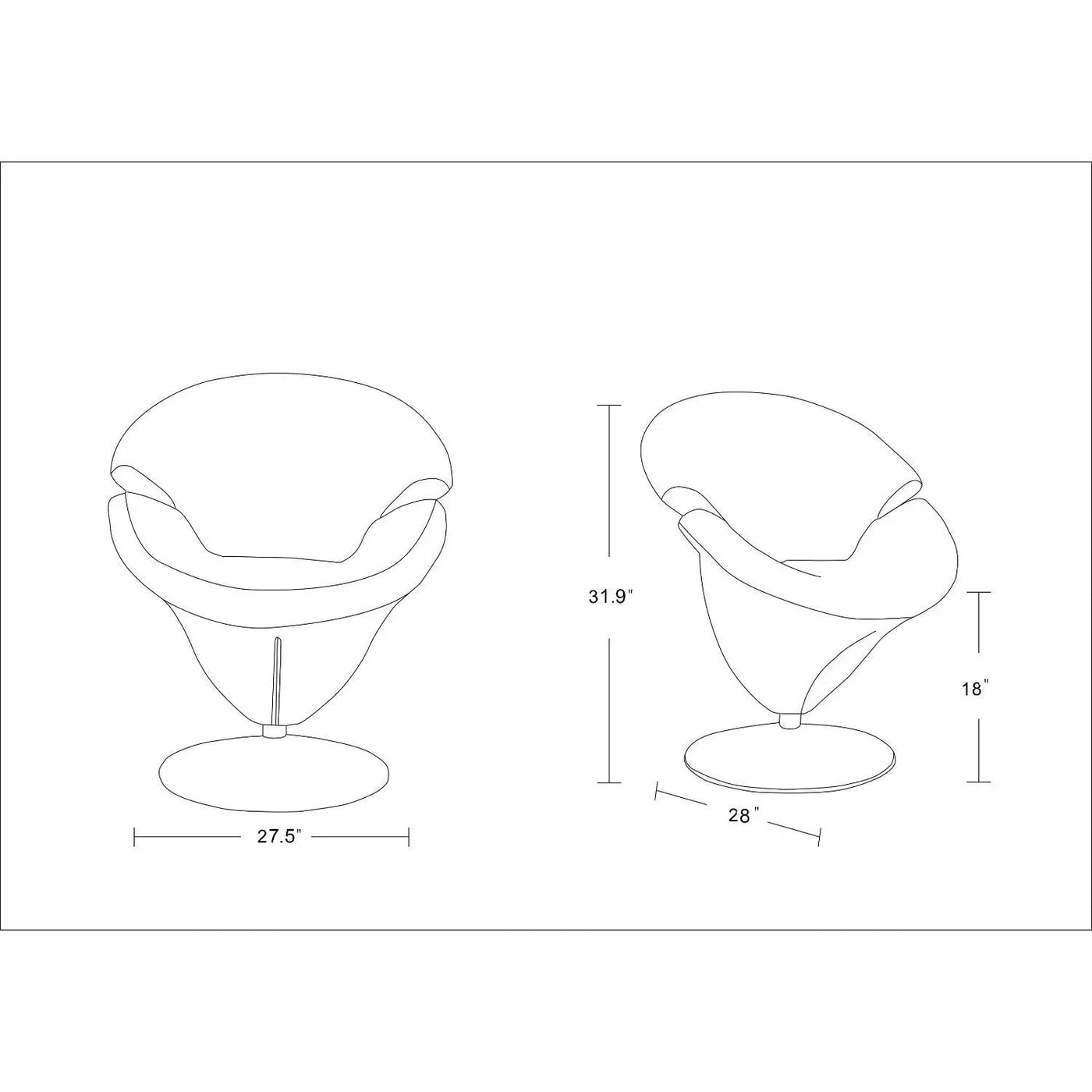 Tulip - Swivel Lounge Chair by HouseOfZazla