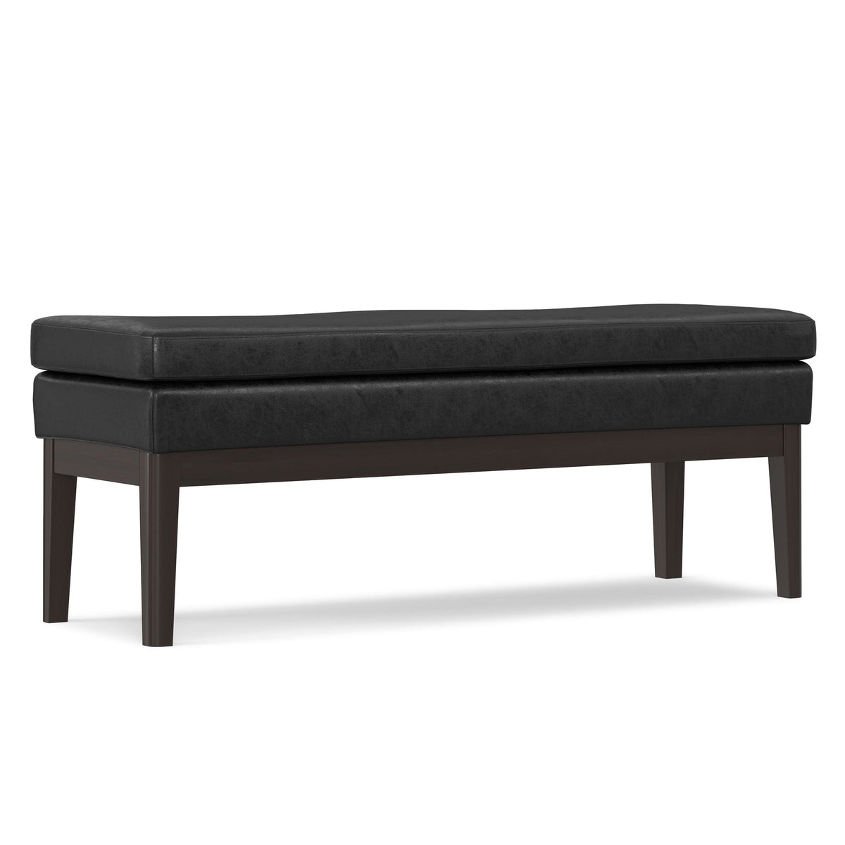Mid-Century Ottoman Bench with Solid Wood Construction - Multiple Colors, photo 2 of 40