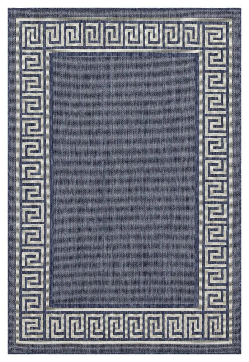Sunshine - 5'3" X 7'3" Polypropylene Indoor, Outdoor Area Rug - Blue by HouseOfZazla