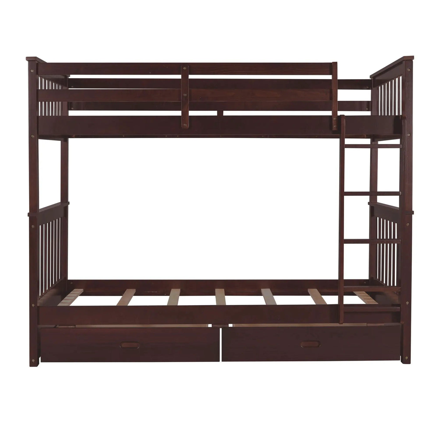 Bunk Bed With Ladders And 2 Storage Drawers by Unique Piece Furniture