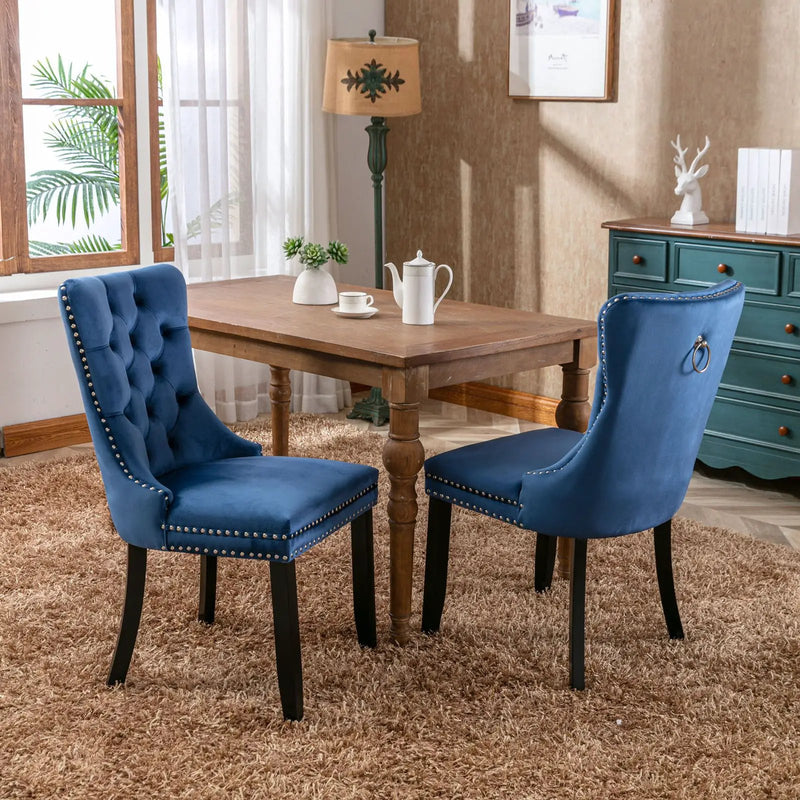 Nikki - High-End Tufted Dining Chair (Set of 2) by HouseOfZazla