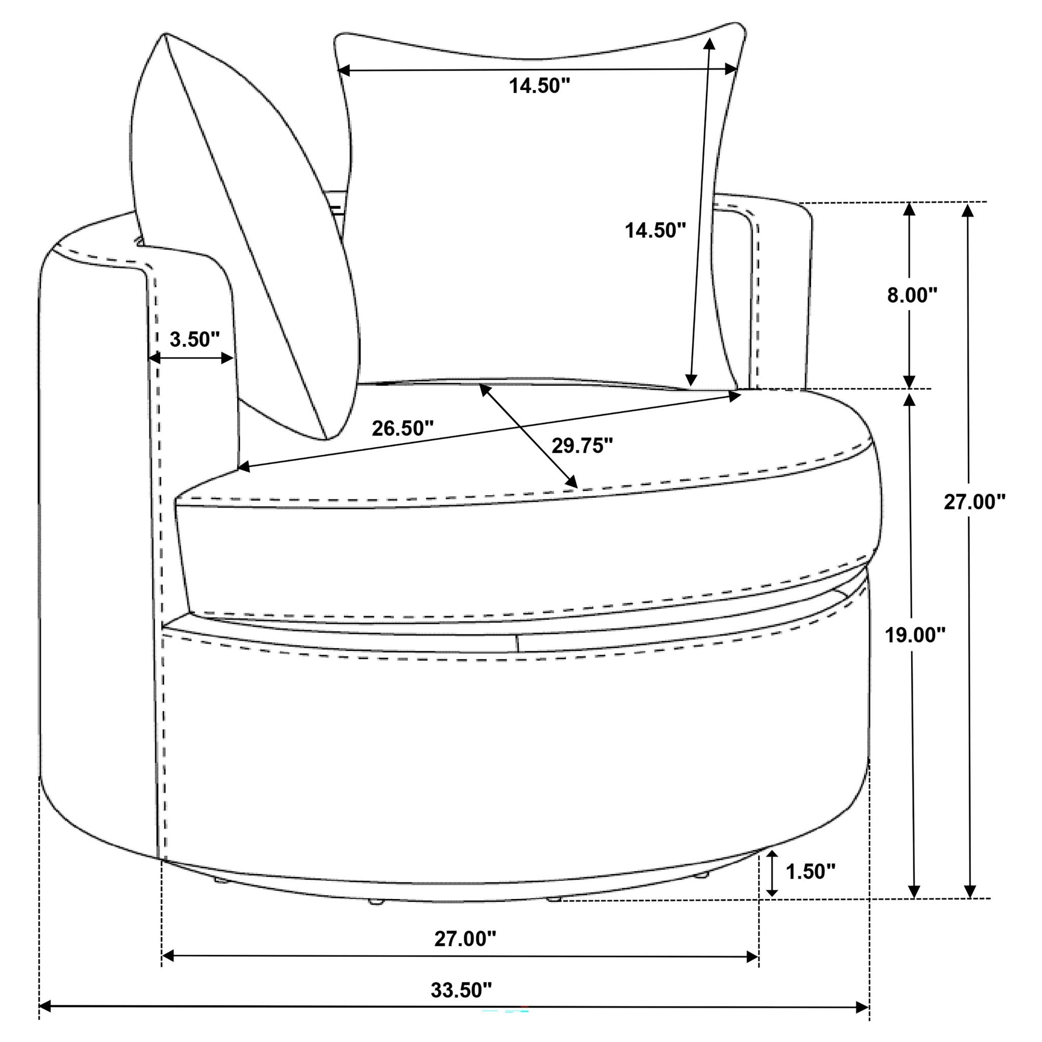 Quinn - Swivel Accent Chair by HouseOfZazla