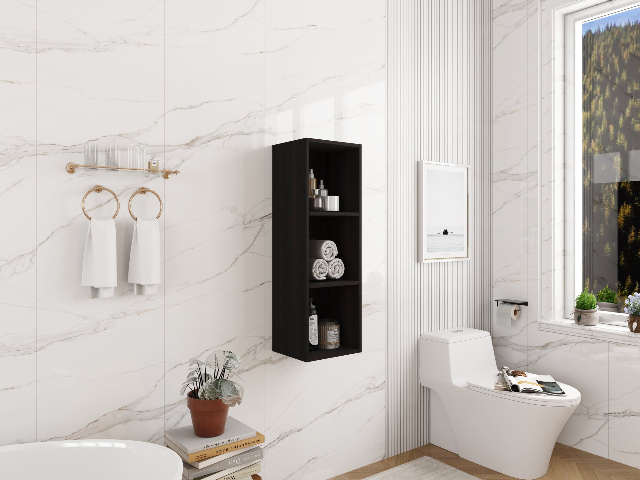 12 Inch Small Wall Mounted Storage Shelves by HouseOfZazla
