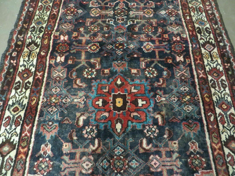 3' 6" X 10' 3" Antique Handmade Turkish Wool Runner Rug by Jewel Rugs