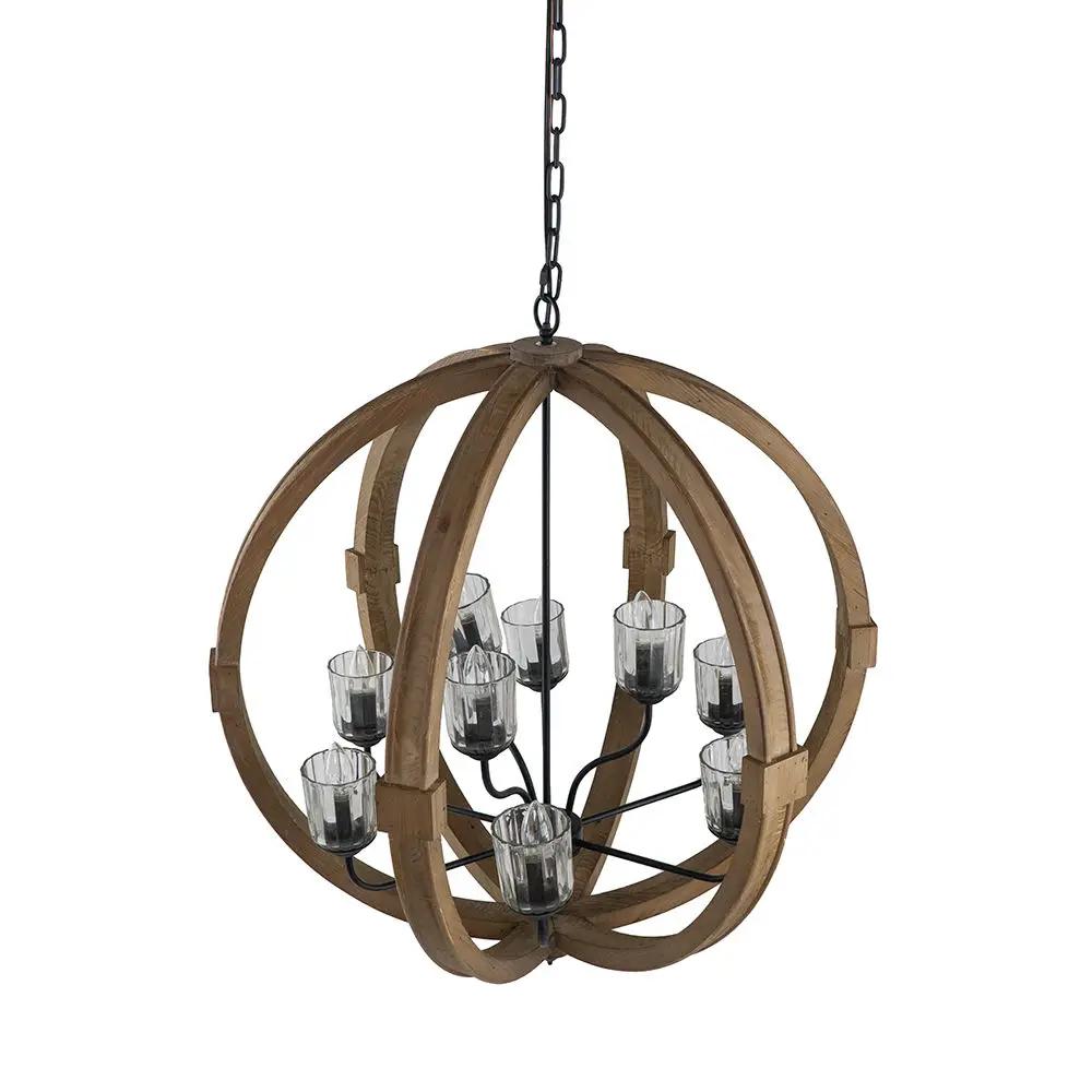 Chandelier, Hanging Light Fixture With Adjustable Chain For Kitchen, Bulb Not Included by HouseOfZazla