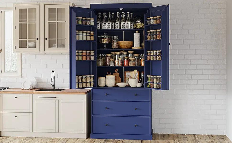TOPMAX 77inch Farmhouse Kitchen Pantry by HouseOfZazla