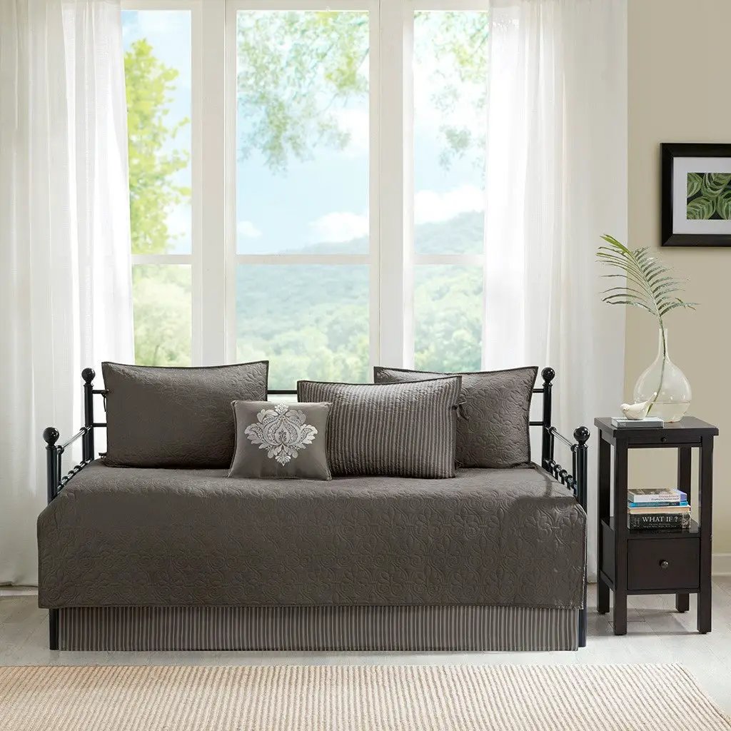 6 Piece Reversible Daybed Cover Set Dark by HouseOfZazla