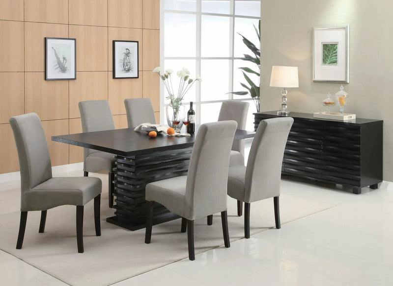 Stanton 3-drawer Sideboard Buffet Storage Cabinet Black by Unique Piece Furniture