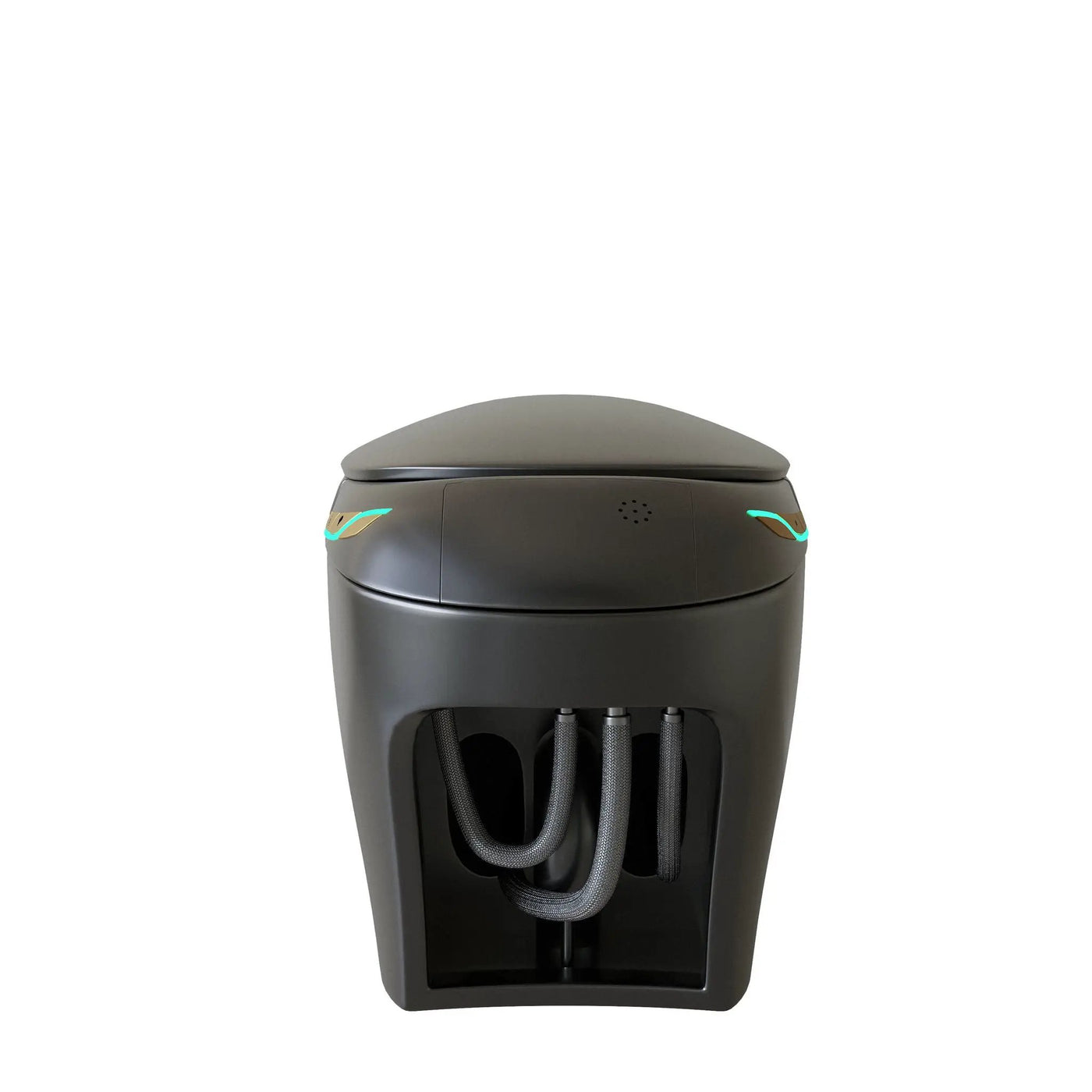 Unique Smart Toile With Built In Bidet, Auto Open / Close Seat, Foot Sensor, LED Display, Night Light, Warm Water & Dryer Ceramic by HouseOfZazla