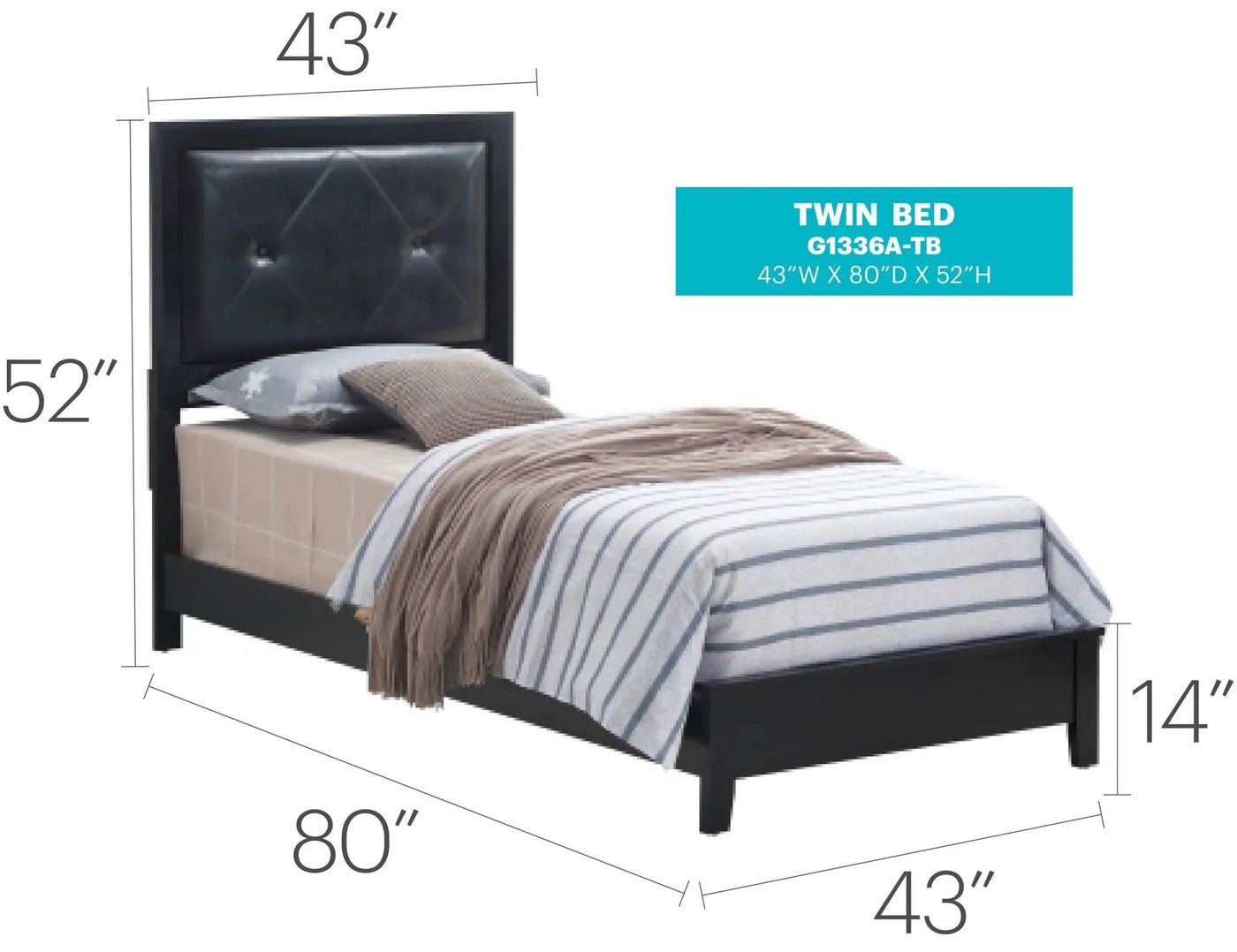 Padded Headboard Bed by HouseOfZazla