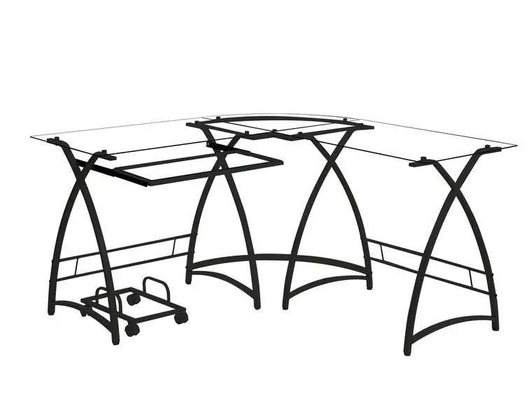 Dazenus - Desk - Glass Top by Unique Piece Furniture