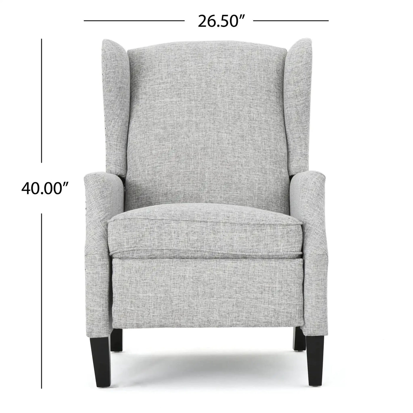Westeros Wing Back Fabric Upholstered Recliner by HouseOfZazla