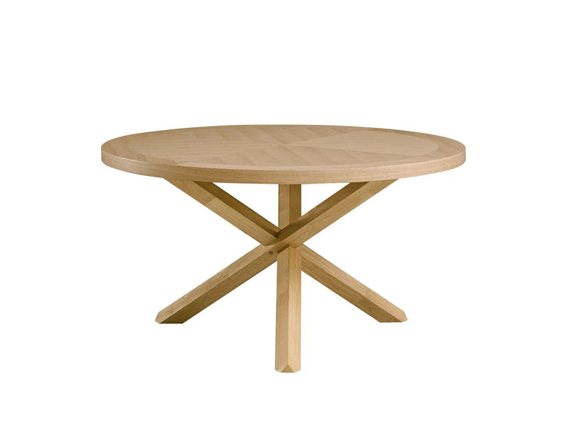 Kasem Round Dining Table - Oak by HouseOfZazla