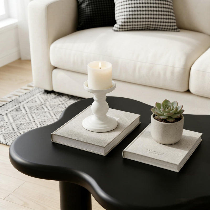 Cloud Shaped Coffee Table With 4 Round Legs by HouseOfZazla