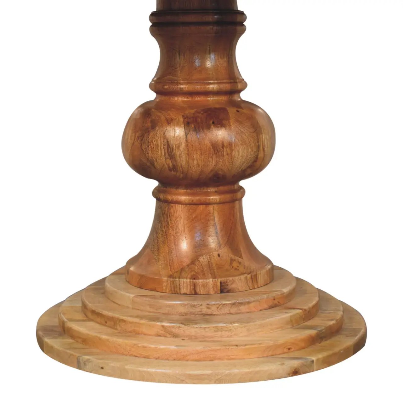 Solid Wood Round Turned Dining Table by HouseOfZazla