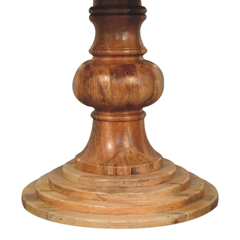Solid Wood Round Turned Dining Table by HouseOfZazla