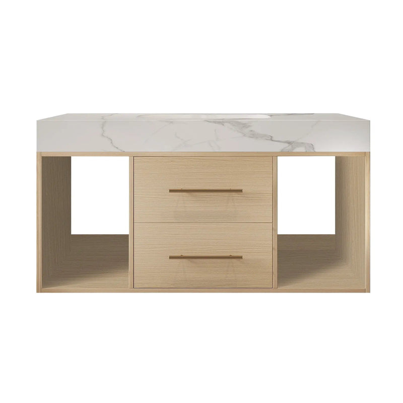 39.4" Floating Bathroom Vanity with Ceramic Sink by HouseOfZazla