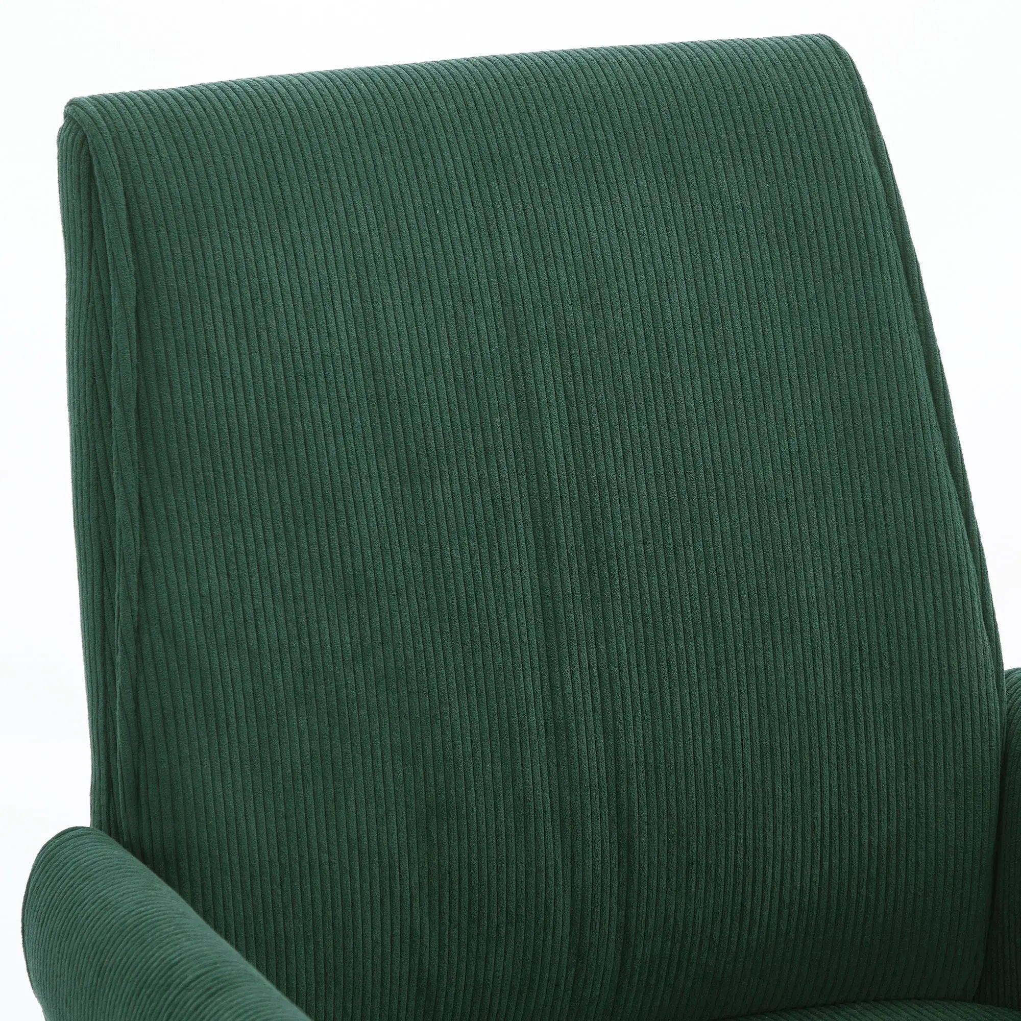 Ergonomic Mid-Back Office Chair With Gold Base by Unique Piece Furniture