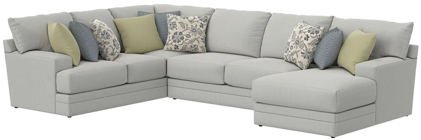 Stockbridge - Sectional With Comfort Coil Seating And 9 Accent Pillows Included by Unique Piece Furniture