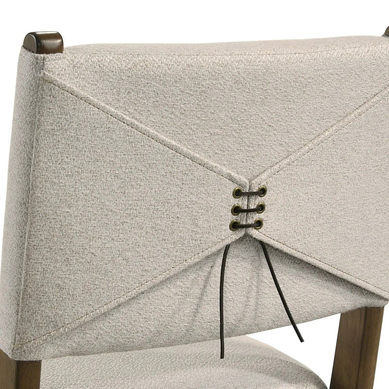 Crispin - Upholstered Counter Side Chair (Set of 2) - Brown by HouseOfZazla