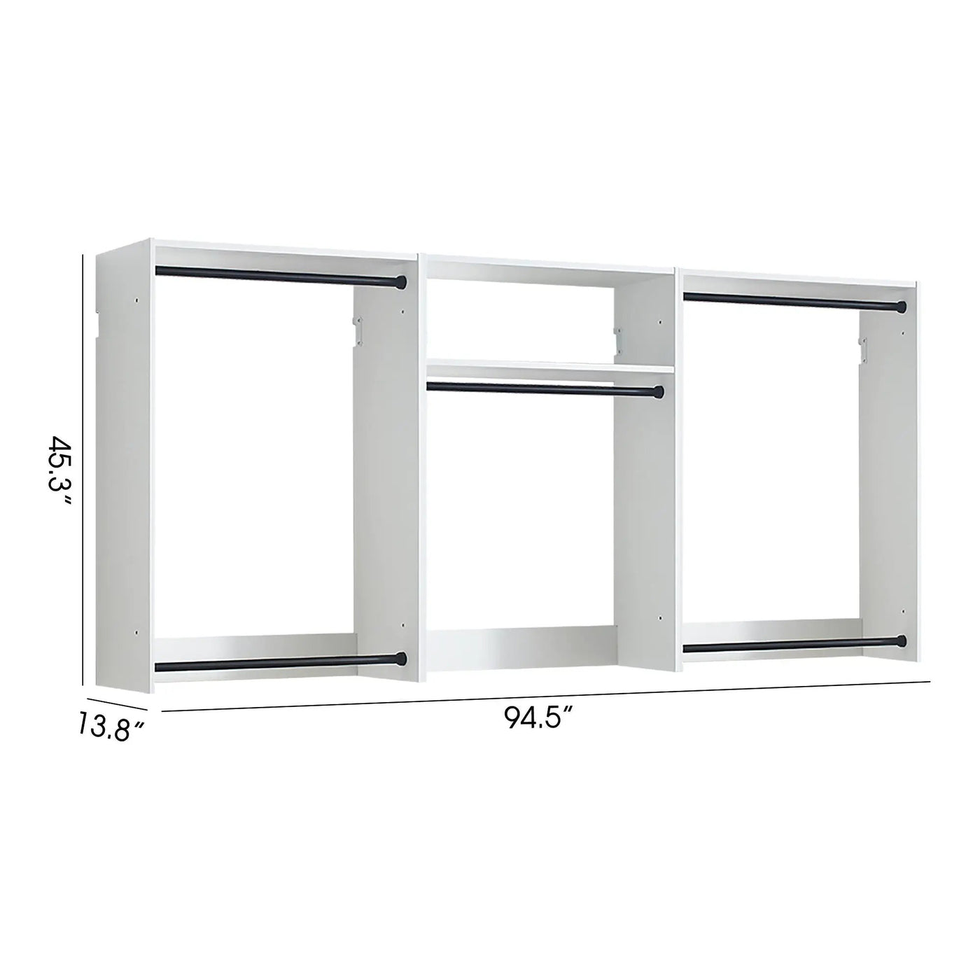 Devi - Wall Mounted Wood Closet System & Modular Design by HouseOfZazla