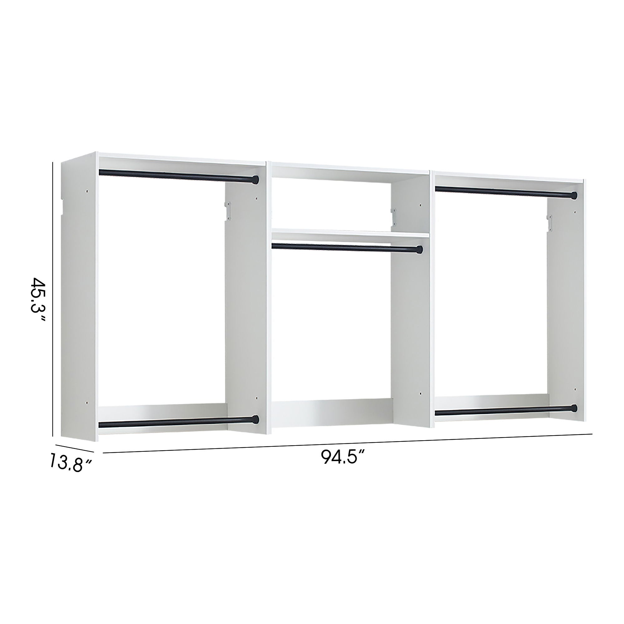 Devi - Wall Mounted Wood Closet System & Modular Design by HouseOfZazla